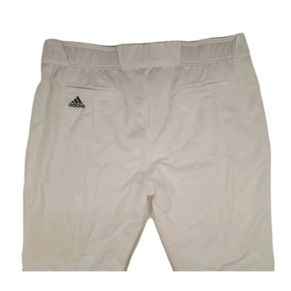 Adidas Icon Pro Baseball Pants Mens 3XL White Tapered Open Hem‎ Softball NWT